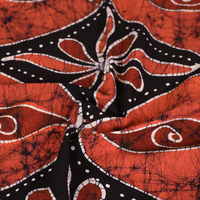 Black - Hand Batik Printed Cotton Single Bed Cover (96 x 59 in) 23