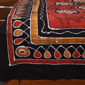Black - Hand Batik Printed Cotton Single Bed Cover (96 x 59 in) 28