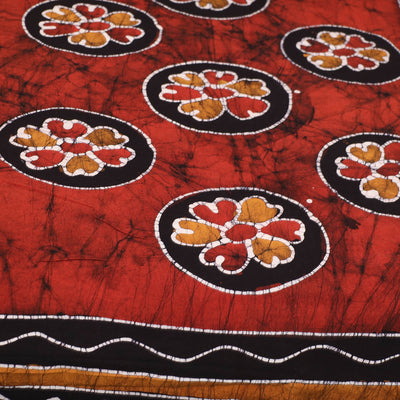 Black - Hand Batik Printed Cotton Single Bed Cover (96 x 59 in) 28
