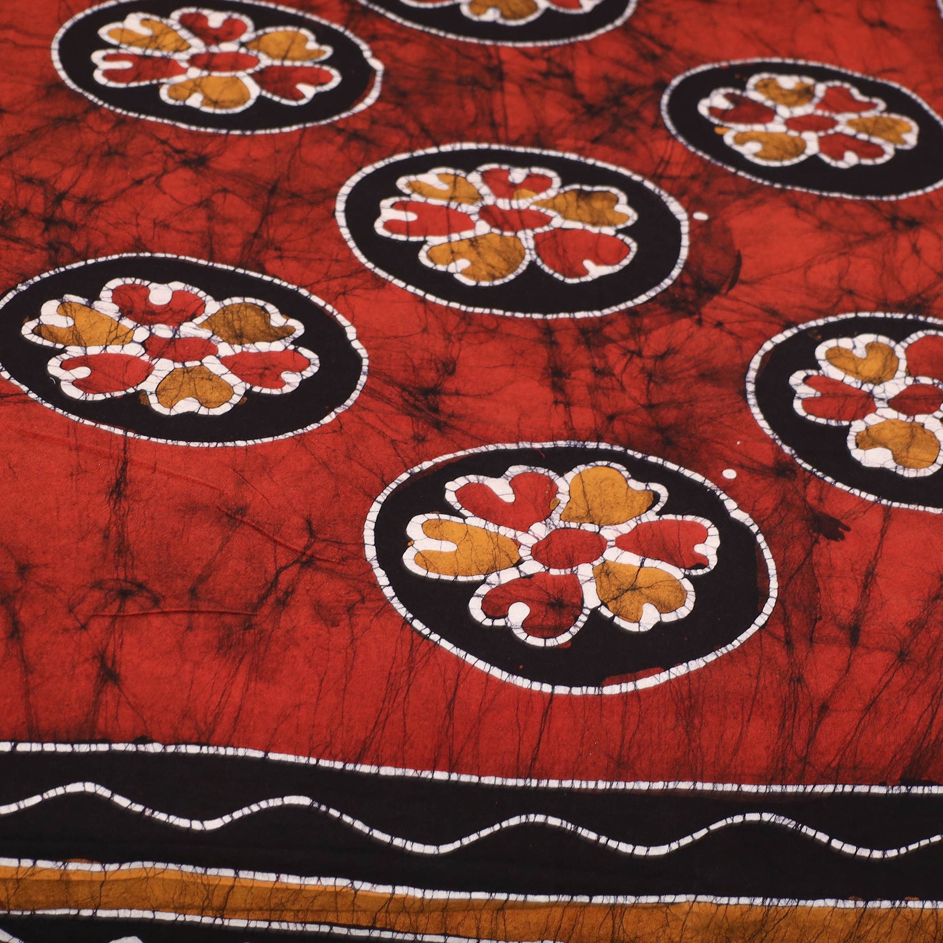 Black - Hand Batik Printed Cotton Single Bed Cover (96 x 59 in) 28