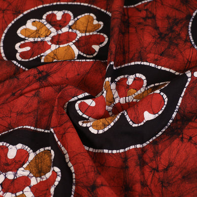 Black - Hand Batik Printed Cotton Single Bed Cover (96 x 59 in) 28