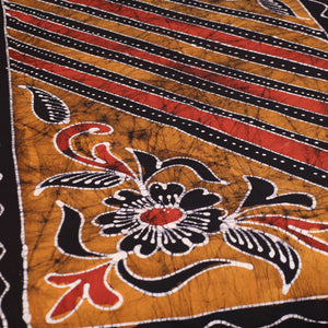 Black - Hand Batik Printed Cotton Single Bed Cover (96 x 59 in) 30