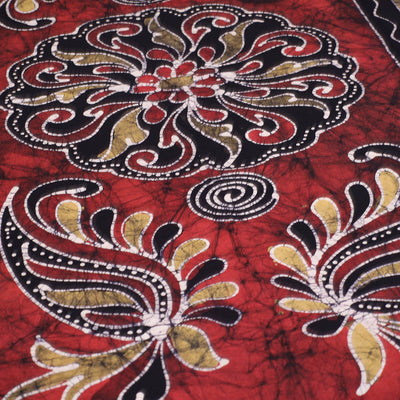 Black - Hand Batik Printed Cotton Single Bed Cover (96 x 59 in) 34