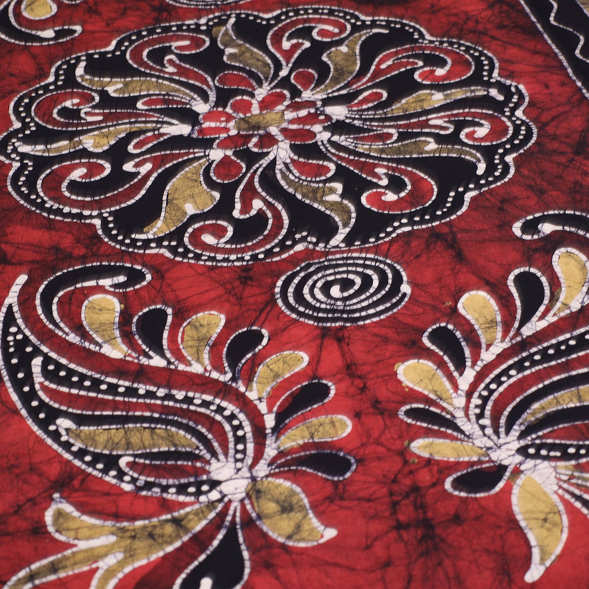 Black - Hand Batik Printed Cotton Single Bed Cover (96 x 59 in) 34