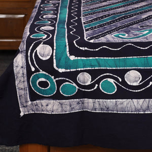 Blue - Hand Batik Printed Cotton Single Bed Cover (96 x 59 in) 41