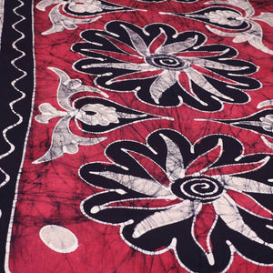 Black - Hand Batik Printed Cotton Single Bed Cover (96 x 59 in) 43