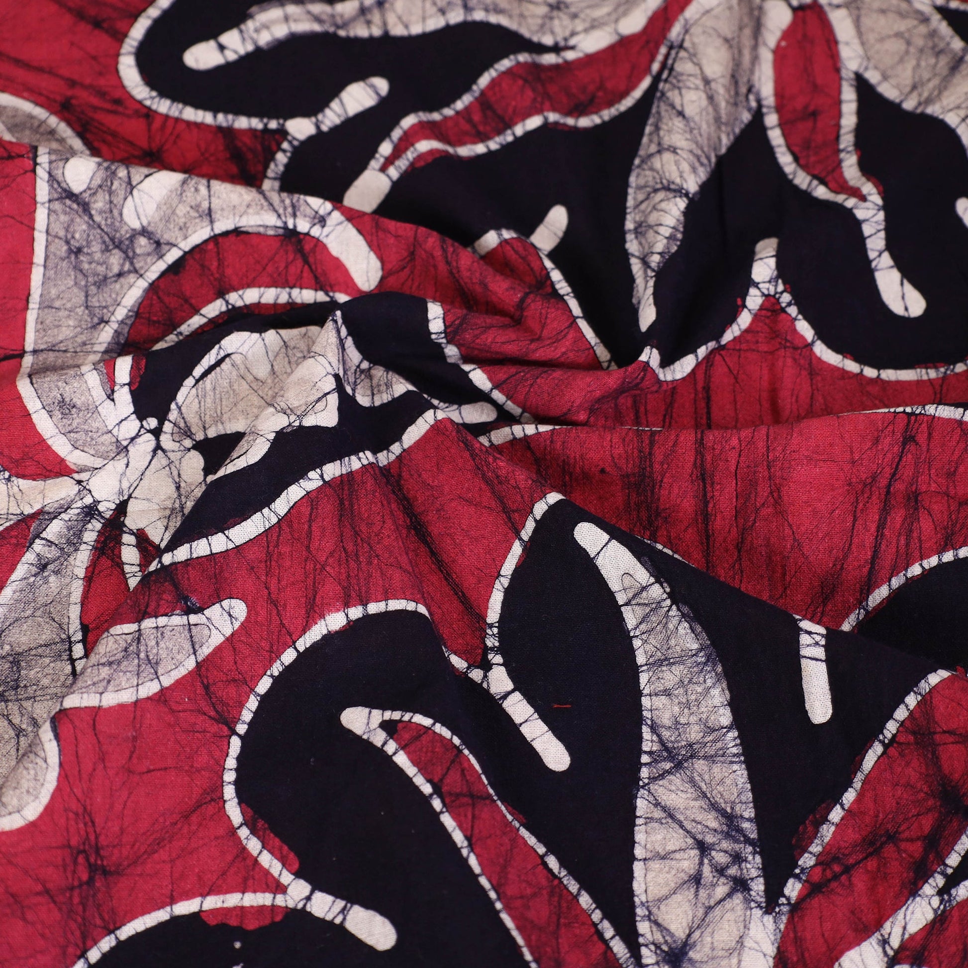 Black - Hand Batik Printed Cotton Single Bed Cover (96 x 59 in) 43