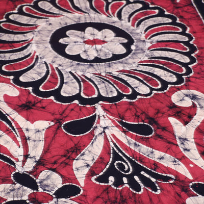 Black - Hand Batik Printed Cotton Single Bed Cover (96 x 59 in) 45
