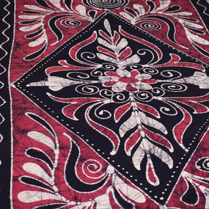 Black - Hand Batik Printed Cotton Single Bed Cover (96 x 59 in) 48