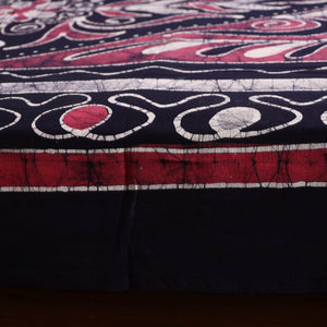 Black - Hand Batik Printed Cotton Single Bed Cover (96 x 59 in) 48