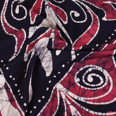 Black - Hand Batik Printed Cotton Single Bed Cover (96 x 59 in) 48