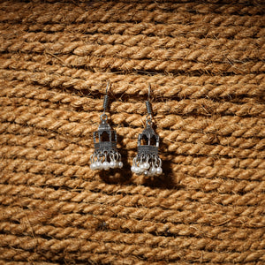Adhya Handcrafted GS Beaded Jhumki Earrings