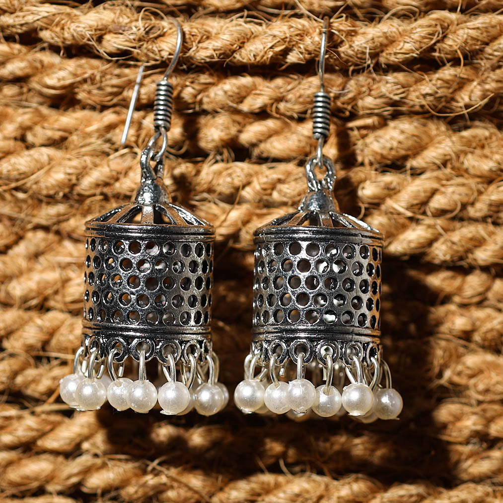 Amira Handcrafted GS Beaded Jhumki Earrings