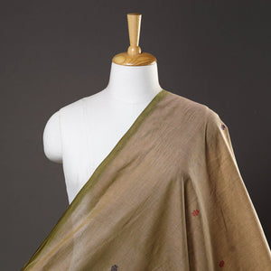 Brown - Mangalagiri Handloom Cotton Thread Buti Fabric