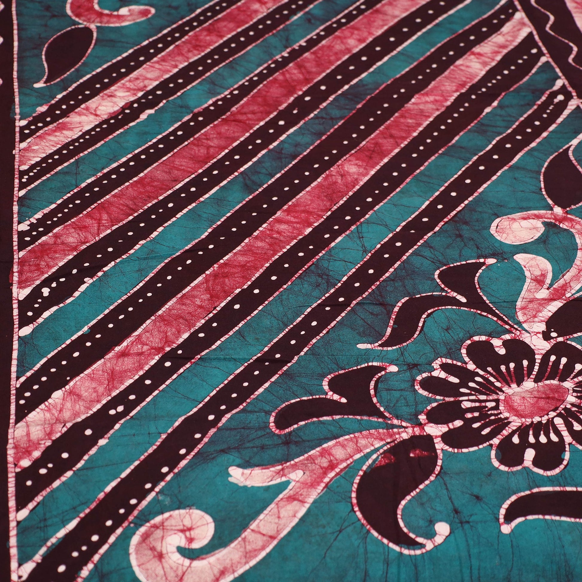Brown - Hand Batik Printed Cotton Single Bed Cover (96 x 59 in) 70