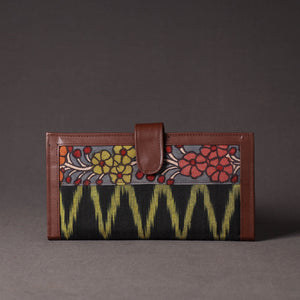 Black - Handpainted Kalamkari Natural Dyed Cotton Clutch