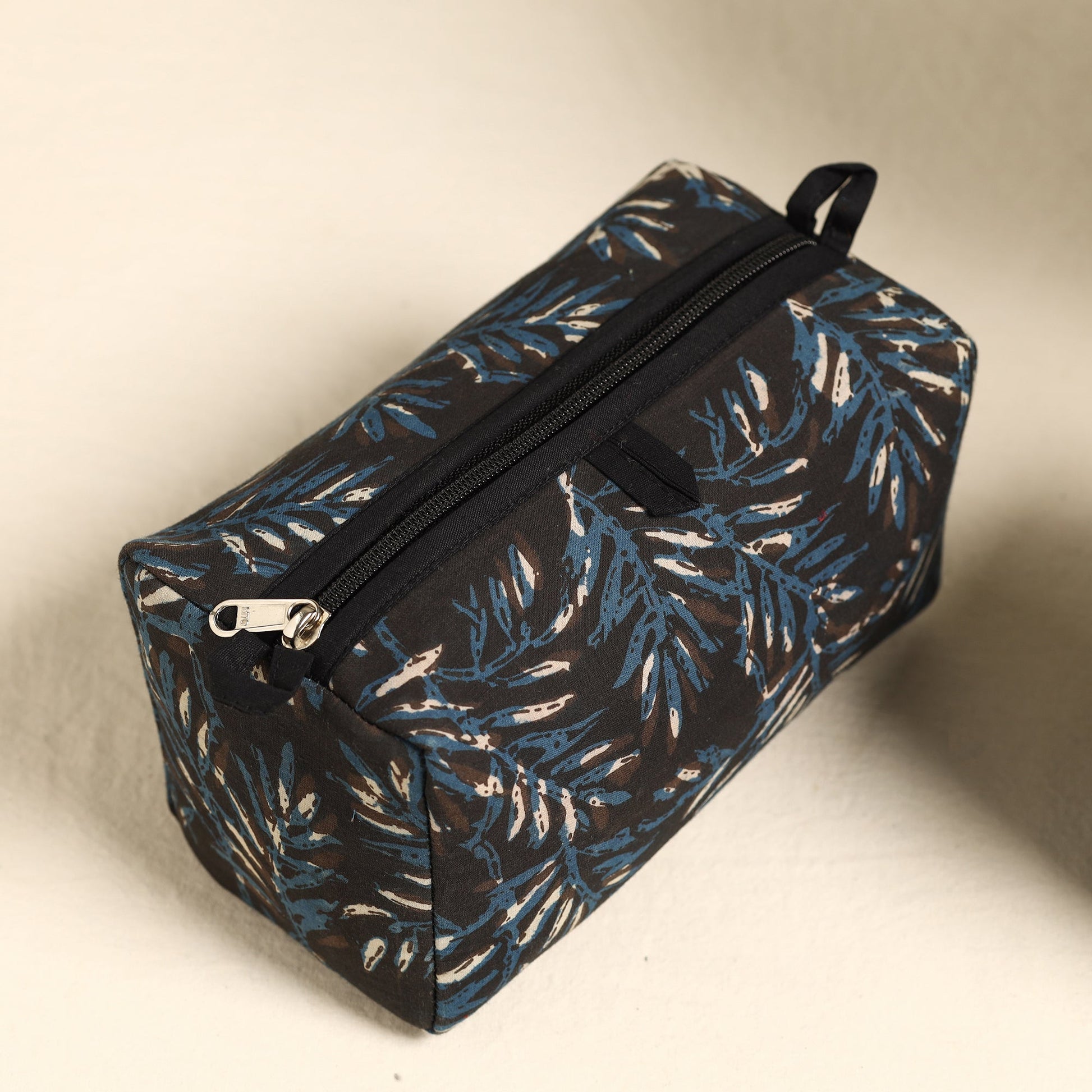 Brown - Handmade Cotton Toiletry Bags (Set of 3) 08