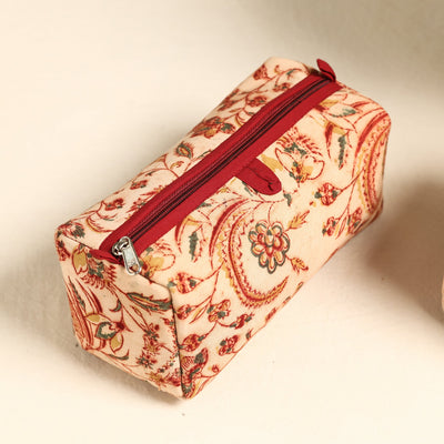 Beige - Handmade Cotton Toiletry Bags (Set of 3) 14
