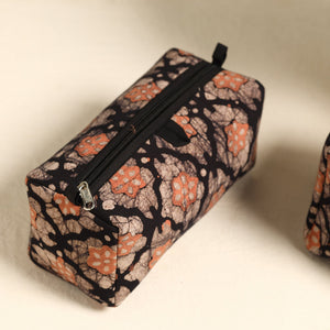 Brown - Handmade Cotton Toiletry Bags (Set of 3) 36