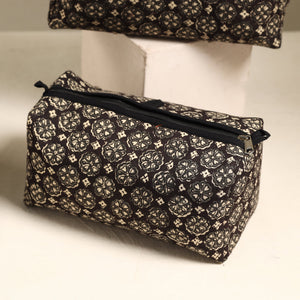 Black - Handmade Cotton Toiletry Bags (Set of 3) 61
