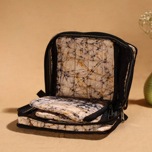 Beige - Handmade 4 Pockets Cotton Jewelry Bag 18