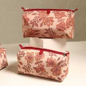 Beige - Handmade Cotton Toiletry Bags (Set of 3) 70