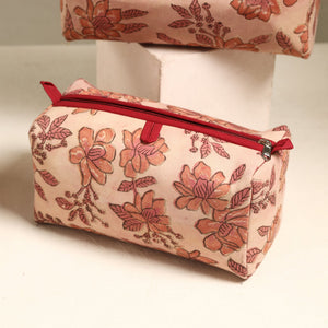 Beige - Handmade Cotton Toiletry Bags (Set of 3) 70