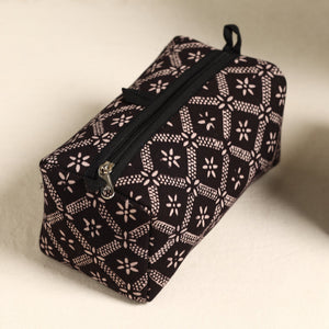 Black - Handmade Cotton Toiletry Bags (Set of 3) 72