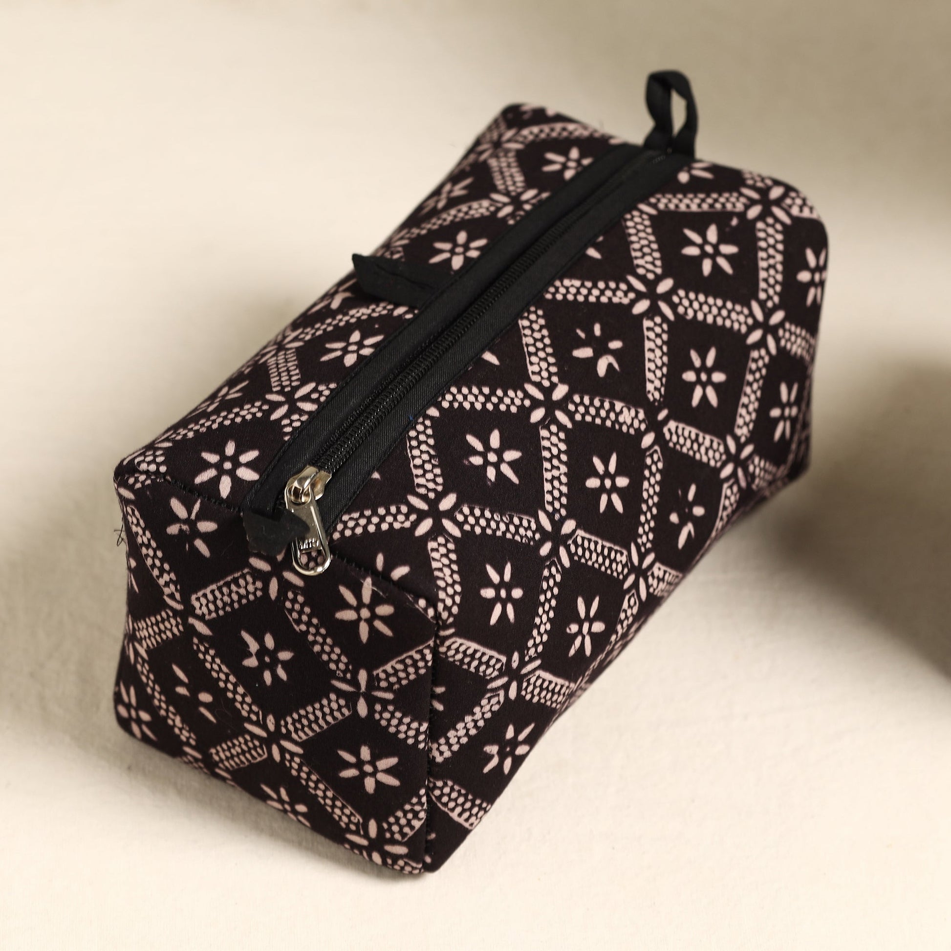 Black - Handmade Cotton Toiletry Bags (Set of 3) 72