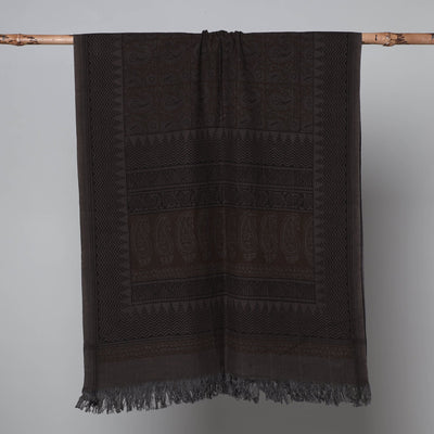 Brown - Bagh Hand Block Printed Handloom Cotton Towel