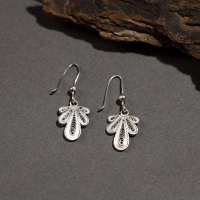 Authentic Kalinga Filigree Floral Sterling Silver Earrings 15