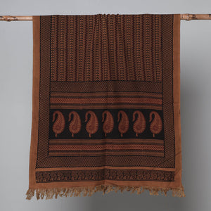 Brown - Bagh Hand Block Printed Handloom Cotton Towel
