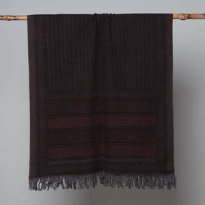 Brown - Bagh Hand Block Printed Handloom Cotton Towel