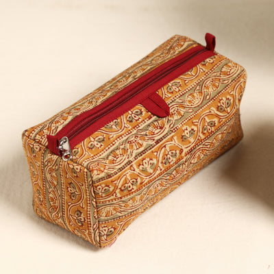 Brown - Handmade Cotton Toiletry Bags (Set of 3) 84