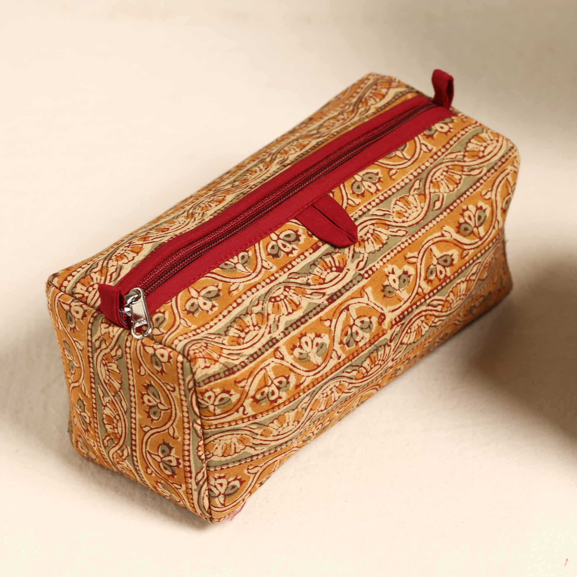 Brown - Handmade Cotton Toiletry Bags (Set of 3) 84