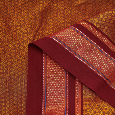 Brown - Karnataka Khun Weave Cotton Fabric
