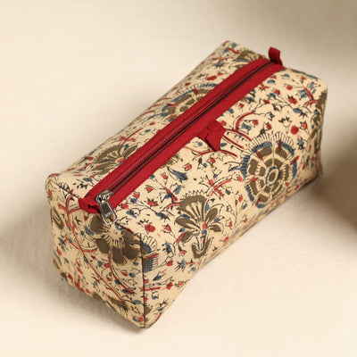 Beige - Handmade Cotton Toiletry Bags (Set of 3) 100