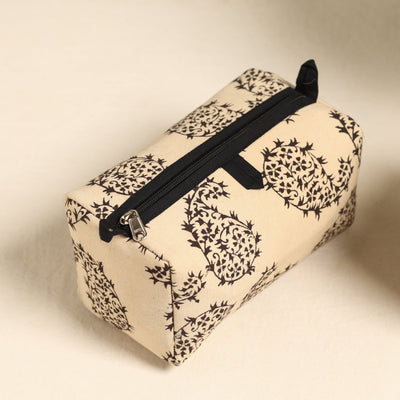Beige - Handmade Cotton Toiletry Bags (Set of 3) 101