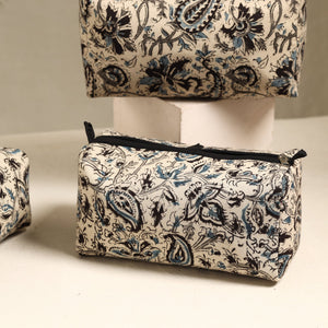Beige - Handmade Cotton Toiletry Bags (Set of 3) 102