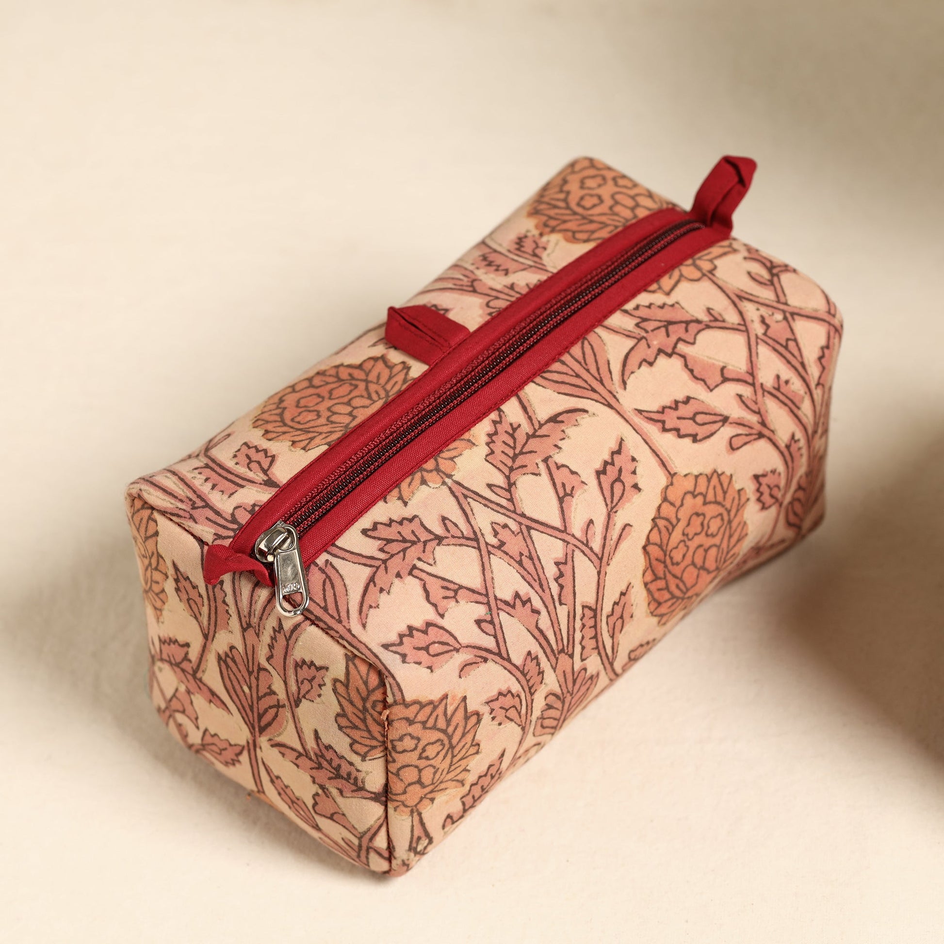 Brown - Handmade Cotton Toiletry Bags (Set of 3) 106