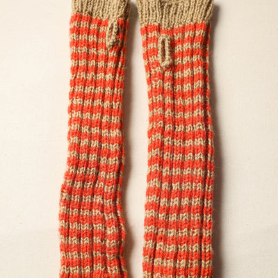Beige - Kumaun Hand Knitted Woolen Hand Warmer 95