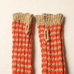Beige - Kumaun Hand Knitted Woolen Hand Warmer 95