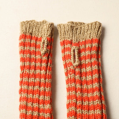 Beige - Kumaun Hand Knitted Woolen Hand Warmer 95