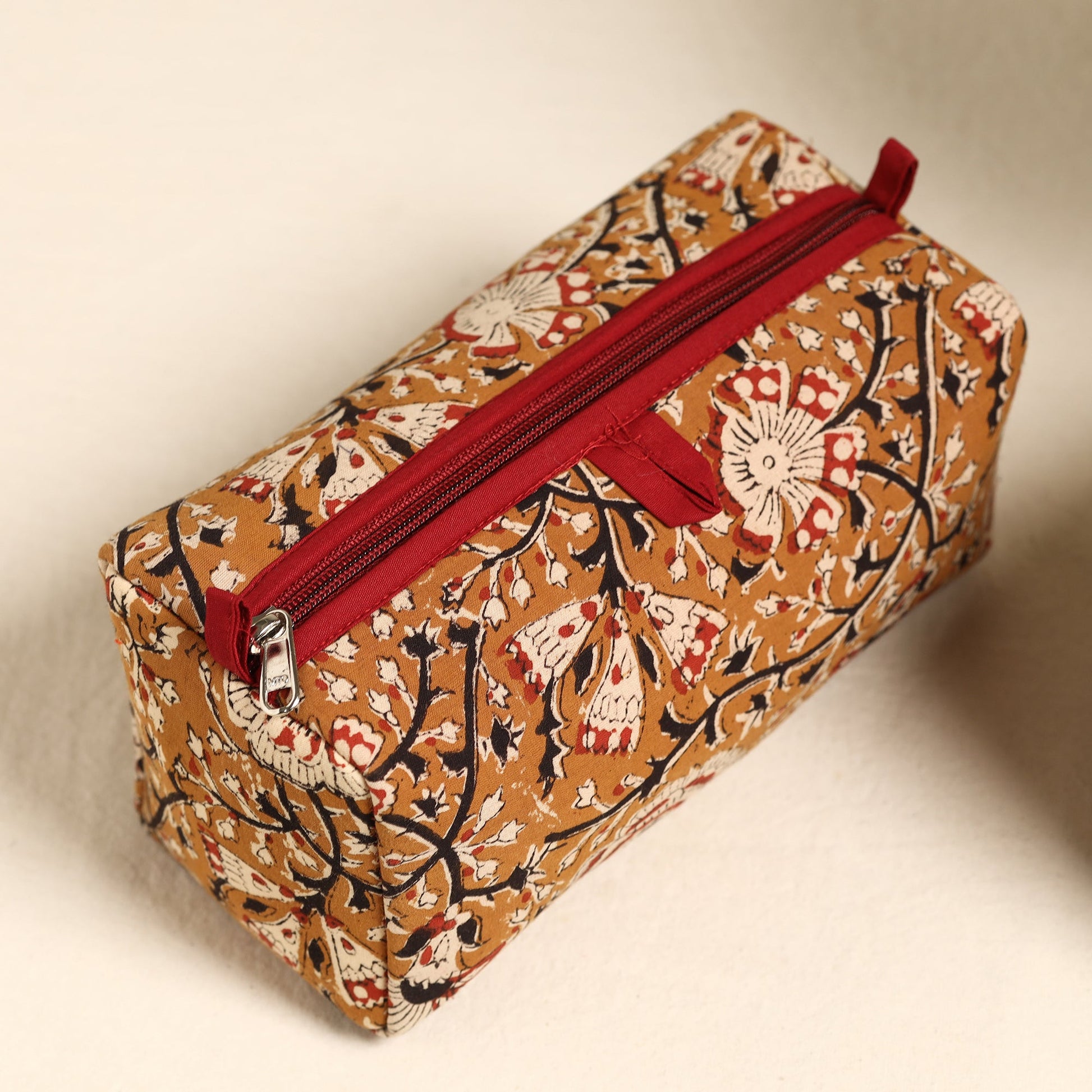 Brown - Handmade Cotton Toiletry Bags (Set of 3) 115
