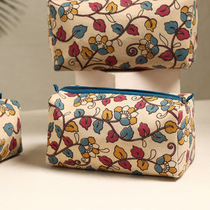 Beige - Handmade Cotton Toiletry Bags (Set of 3) 118