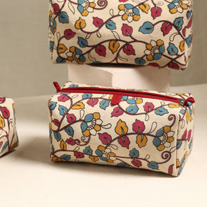 Beige - Handmade Cotton Toiletry Bags (Set of 3) 119