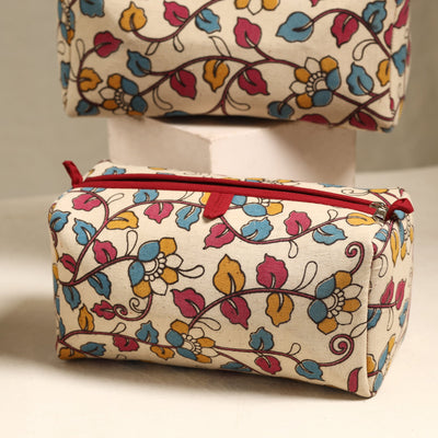 Beige - Handmade Cotton Toiletry Bags (Set of 3) 119