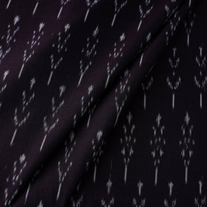 Brown - Mercerised Cotton Pochampally Ikat Fabric 02