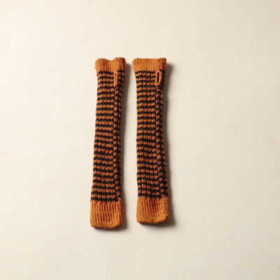 Brown - Kumaun Hand Knitted Woolen Hand Warmer 118