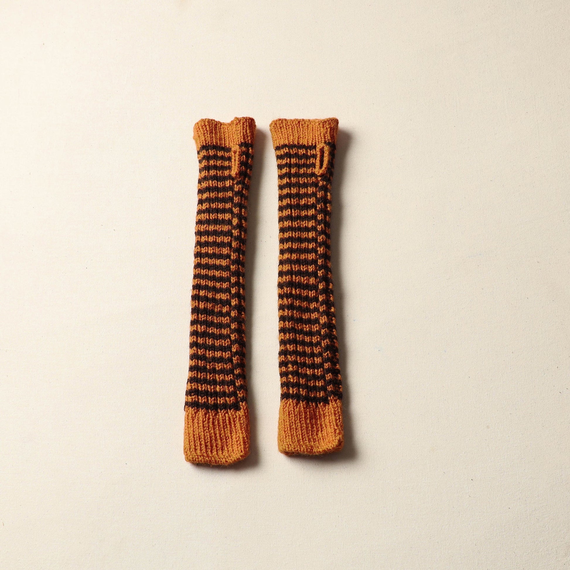 Brown - Kumaun Hand Knitted Woolen Hand Warmer 118